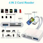 AiiTdia 4-in-2 Dual Port m&auml;lukaardilugeja adapter.