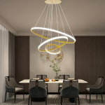 Moodne LED Laevalgusti Reguleeritava Heledusega - Luksuslik Prantsuse Romantiline L&uuml;ster Kolme V&auml;rvitemperatuuriga., B tipas