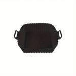 Korduvkasutusega Silikoonist &Otilde;hufrit&uuml;&uuml;ri Liner - Mittekleepuv, Kergesti Puhastatav Aksessuaar Tervislikumaks K&uuml;psetamiseks , Must