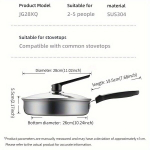 COOKER KING 10-tolline Kleepumatu Roostevaba Praepann Meev&otilde;rguga. , 11 colių - 28 cm
