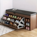 Kingakapi hinged, juoda-trijų sluoksnių