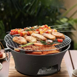 Jaapani BBQ-grill, 26 anglies krosnis + medžio plok&scaron;tė + nerūdijančio plieno tinklelis