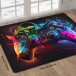 Elutuba Vaip, M&auml;ngukonsooli Muster, Libisemiskindel ja Vastupidav Vaip, 31,5x47 colio / 80x120 cm
