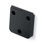 Keden pr&uuml;gikasti ukse k&uuml;lge kinnitamise konks Systema Basic, must.