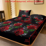 voodipesu komplekt Raudona Rožė, 90cm*200cm