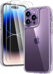TAURI iPhone 14 Pro, telefoni &uuml;mbris, kaitsekile, kaamera kaitsekile