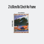 Retro plakat, 1vnt 20,32x30,48cm be rėmelių