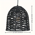 riputatav lamp, Juoda