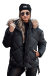 Naiste must tikitud talvejope Sisi TY4716-59397-XL