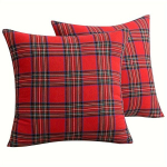 Padjap&uuml;&uuml;r, tartan, 45.72&times;45.72 cm, Raudonas čekis
