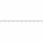 kumerate otstega aed, teras, 17 x 0,6 m, must, vidaXL, Juoda