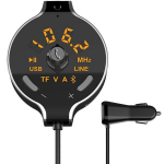 FM -modulaator - laadija Q8S (Bluetooth, Aux, TF -kaart, mikrofon, 3.1A)