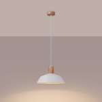 Sollux ripplamp Fano, valge