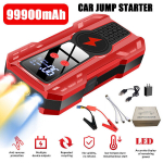 Autotarvikud, 99900 mAh Car Jump Starter &ndash; 12 V laadija v&otilde;imendi koos USB-toitepangaga h&auml;dak&auml;ivitamiseks,