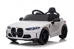 MUKUTISRIDES Laste &uuml;heistmeline elektriauto BMW M4 valge