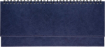 Lauakalender Classic LUX kaas (kunstnahk), reklaamriba (SININE), Desk calendar Classic LUX cover (fake leather), advertising strip (blue)