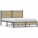 kaheinimese voodi，t&auml;iskasvanu voodi，metallist voodiraam ilma madratsita Sonoma tamm 140x190 cm CFE3544303