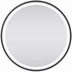 G.Lux peegel LED-iga O-frame-mirror-1110-60cm Black