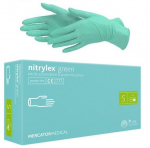 &Uuml;hekordsed nitriilkindad Mercator Nitrylex Green, S 100 tk
