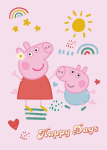 Peppa Pig Happy Days fliisist tekk 100x140cm