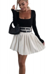 Plisseeritud seelik naistele, Styled in Italy, beež, L