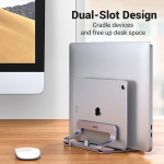 S&uuml;learvuti Ugreen vertikaalne s&uuml;learvuti hoidja MacBook Pro ja tahvelarvuti - metallist topelt avatakse