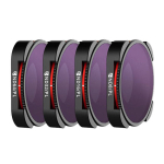 Freewell 4K Bright Day filtrikomplekt GoPro HERO jaoks 9/10/11/12 must (4 pakki)