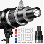 Bowens Mount Snoot Kit Light Lens Gobos