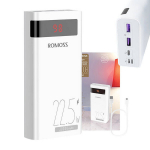 Powerbank Romoss SENSE8PF 30 000 mAh, 22,5 W (valge)