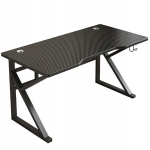 Kaasaegne arvutim&auml;ngude laud Black Attic Noorte m&auml;ngulaud 120 cm