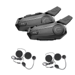 2 tk. Bluetoothi ​​domofoni mootorratta k&uuml;lg Helme Bluetooth k&otilde;rvaklapid 2 draiverile