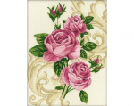 Ristpistes tikkimiskomplekt "Ornament-roosid", 27 x 36, RTO