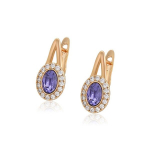 Kullatud k&otilde;rvar&otilde;ngad s&auml;delevate Swarovski kristallidega