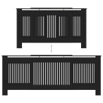 vidaXL MDF radiaatorikate, must, 205 cm