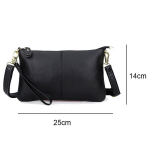 Kotid, seljakotid, kohvrid, must ehtsast nahast Crossbody kott &ndash; elegantne ja funktsionaalne, must