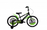 Laste jalgratas Capriolo Mustang 20", must/roheline