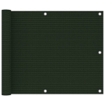 vidaXL r&otilde;dusirm, tumeroheline, 75 x 500 cm, HDPE