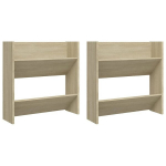 vidaXL seina kingakapid 2 tk,Sonoma tamm, 60x18x60 cm, puitlaastplaat