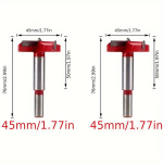 2-osaline YGK8 karastatud sulamipuuride komplekt, 35 mm., 45 mm medžio apdirbimo grąžtas 2 vnt