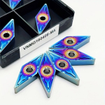 Nano Sinine Siset&uuml;kk VNMG160404 VNMG160408 K&otilde;rge Kvaliteet Roostevaba Teras Karm Sulam t&ouml;&ouml;riist CNC T&auml;ppis L&otilde;ikeriist., 10 vnt VNMG160408