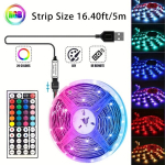 RGB LED riba kaugjuhtimispultiga, 16,40 pėdų / 5 m