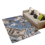 Kristall Velvet Dollar Muster Vaip, 80 cm x 120 cm / 31,5 colio x 47,24 colio