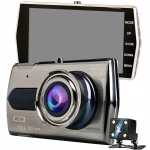 Autokaamera kahe objektiiviga, liikumisanduriga ja tagurduskaameraga