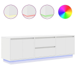 LED-tuledega telerikapp，TV Kapp，telerialus, valge, 160,5x41x50 cm CFE930729