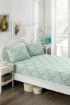 Eponj Home voodipesukomplekt Post Water Green, 160x200 cm +20 cm, 3 osa