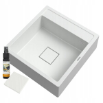 Valamu graniit Granitan Farmer Tavo valge sifoon komplekt