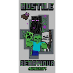 Saunalina Minecraft "Hostile Behaviour" 70x140cm