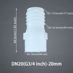 5tk Plastikust Meeste Keere Vooliku &Uuml;hendus G1/2 G3/4 Toll Pagood&uuml;hendus Veepumba Seade., G3/4&ndash;20 mm (3/4 colio)