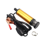 1tk 38MM Elektriline K&uuml;tusepump Auto 12V, Sukeldatav Diiselvee Pump 12L/min Kuldne Alumiiniumkorpusega.