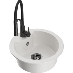 &Uuml;hekordne graniidist valamu Mexen Diego k&ouml;&ouml;gisegistiga Aster, valge - 6512-20-73450-70-B